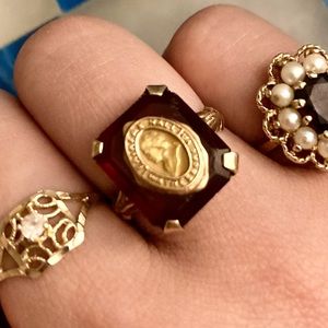 Vintage 10K Fairfax Hall Class Ring size 4.5